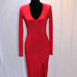 Fashion Nova Red long dress
